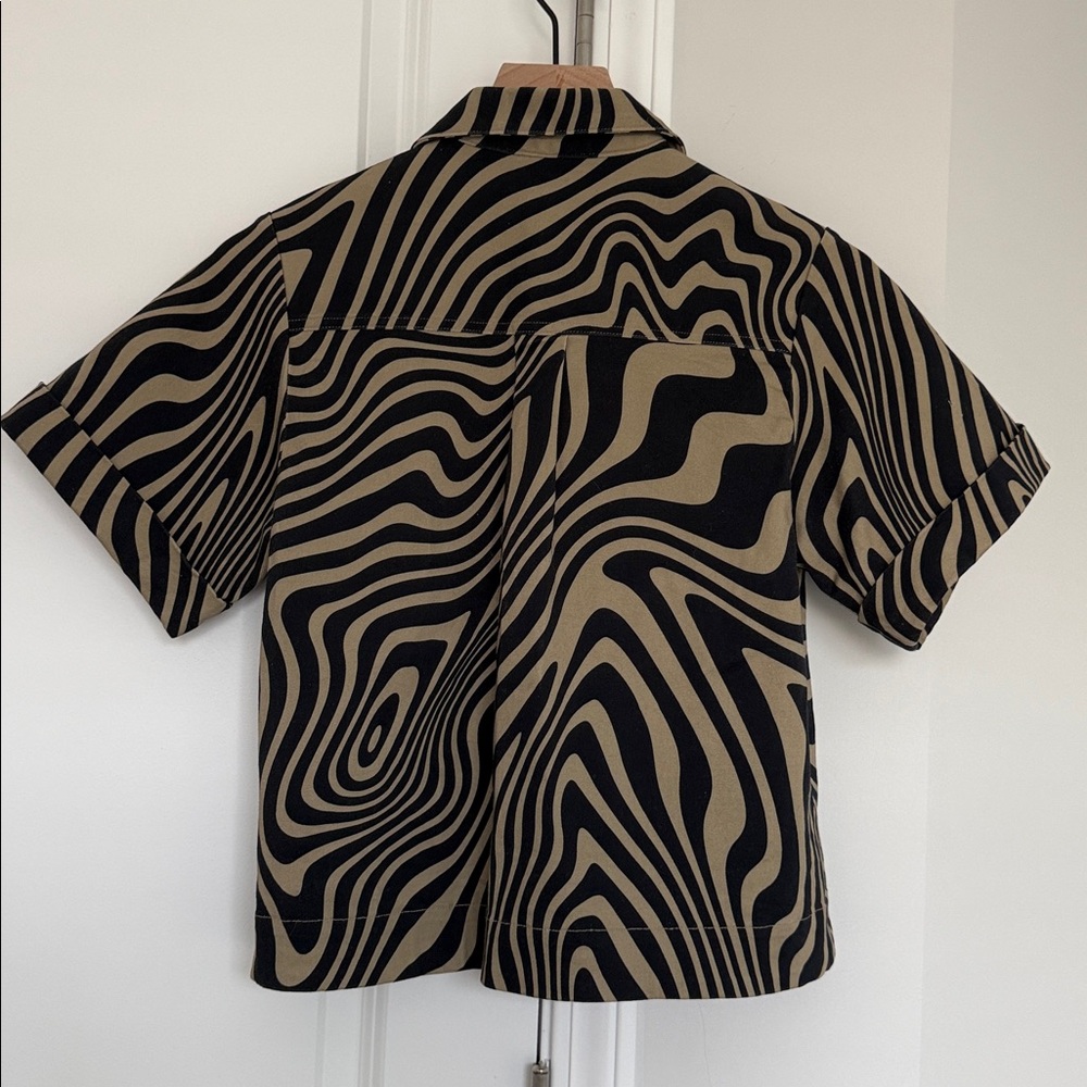 Matthew Bruch Safari Resort Twill Collar Neck Shirt and Pleated Shorts Size XS - Picture 14 of 16